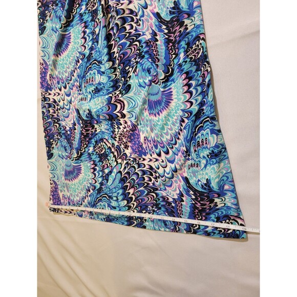 Laundry By Design Dress Womens Size 2 V Neck Long Sleeve Multicolored Retro - Picture 7 of 12